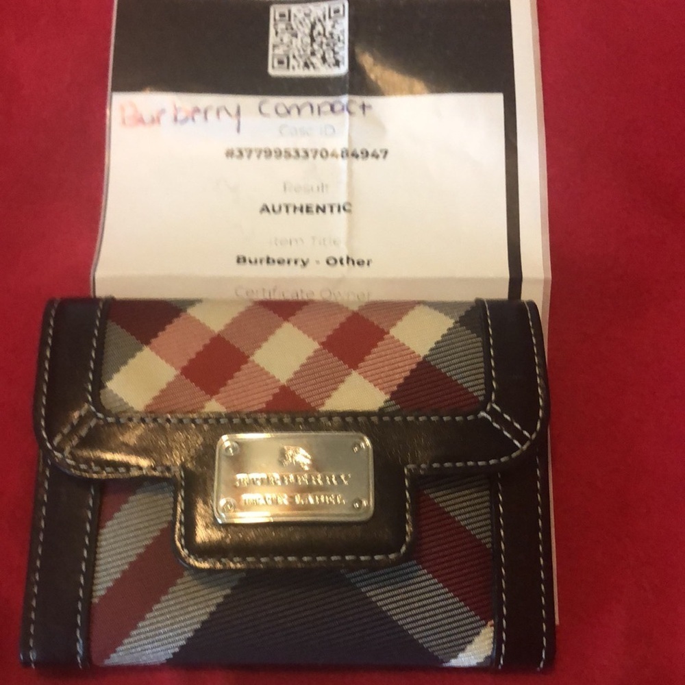 Burberry Blue Label Haymarket Check Card Holder / Wallet, with COA - Picture 9 of 11